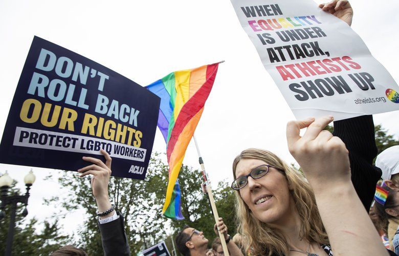 Divided Supreme Court Weighs Lgbt Peoples Rights The Seattle Times