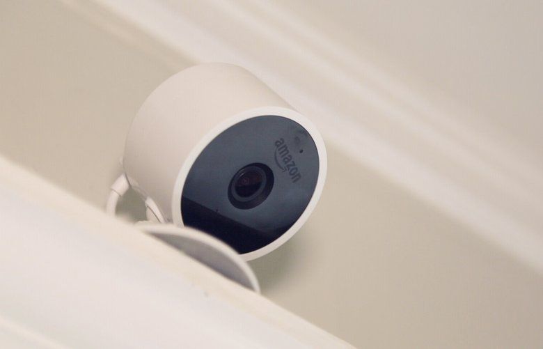 The Amazon Cloud Cam live streams and archives deliveries with Amazon Key.