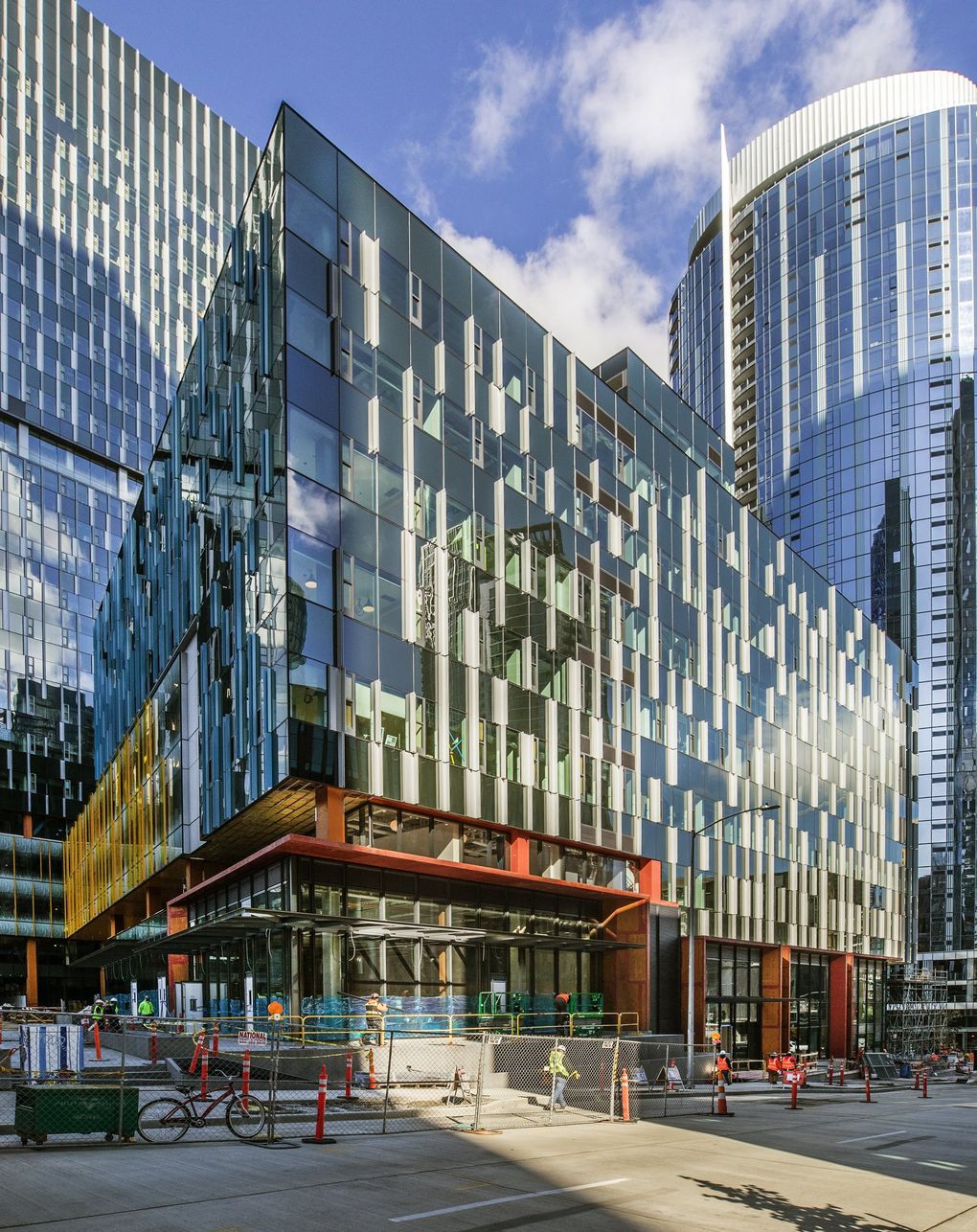Amazon set aside space for Mary’s Place family shelter in a new office tower at Seventh Avenue and Blanchard Street in Seattle. The shelter is among Amazon’s largest and most visible philanthropic programs. (Steve Ringman / The Seattle Times)