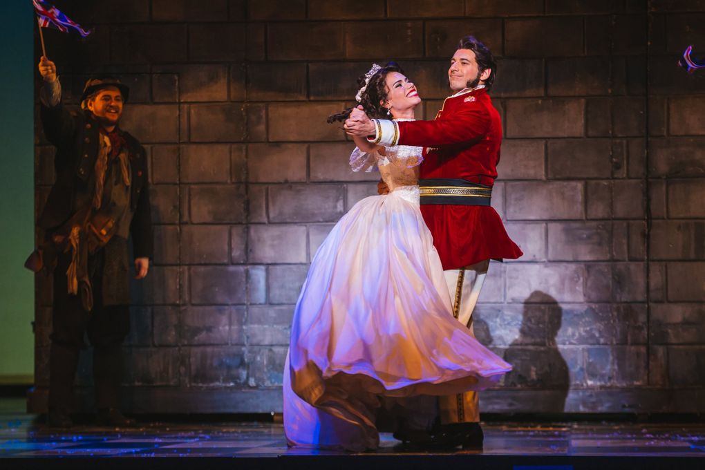 Ginger Costa-Jackson (Cinderella) with Michele Angelini (Don Ramiro) in Seattle Opera’s “Cinderella.” (Sunny Martini)