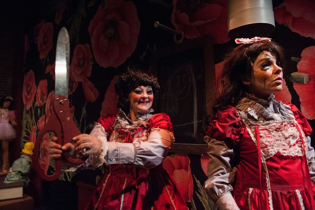 Maddie Brantz and Opal Peachey in “Violet’s Attic” at Café Nordo. (Bruce Clayton Tom)