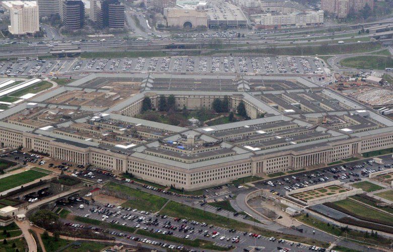 FILE – The Pentagon is seen in this aerial view in Washington, in this March 27, 2008 file photo. (AP Photo/Charles Dharapak, File)