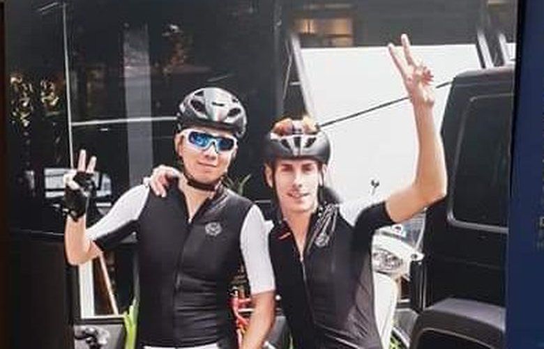 Verian Utama, 31, a building contractor and married father of a toddler son, ran a small bicycle shop selling high-end Italian road and racing bicycles in Jakarta, Indonesia. He and his friend and business partner, retired Italian cycling pro Andrea Manfredi, 26, were among 189 people aboard the 70-minute flight from Jakarta to Bangka Island when Lion Air Flight 610 plunged into the Java Sea one year ago. All passengers were killed. (Courtesy of Utama’s brother, Fenlix and The Herrmann Law Group.)