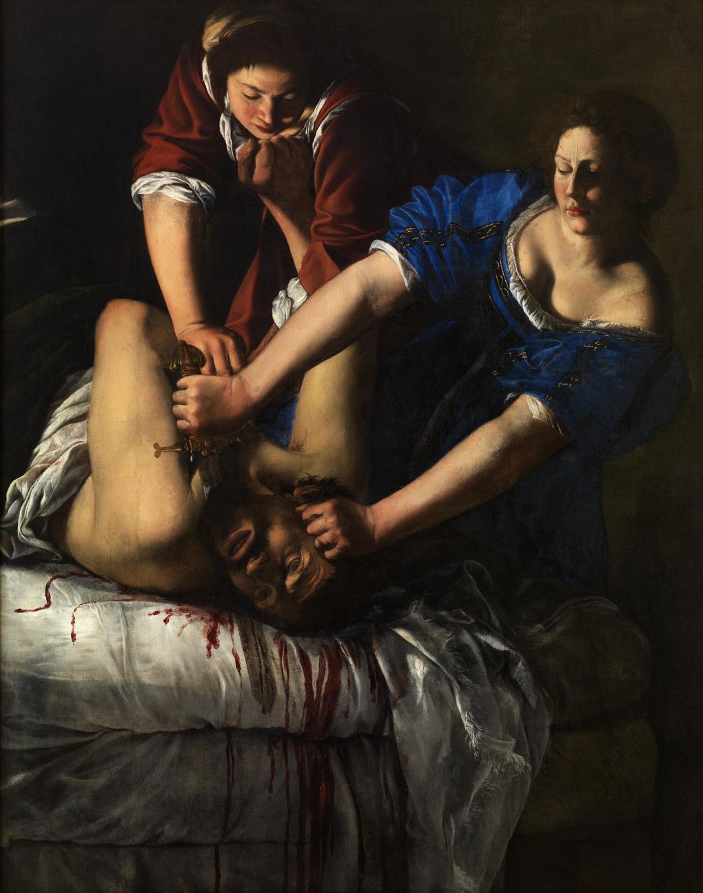 Artemisia Gentileschi’s “Judith and Holofernes” depicts a Jewish widow killing Holofernes, an Assyrian general who besieged Judith’s town. (Museo e Real Bosco di Capodimonte)