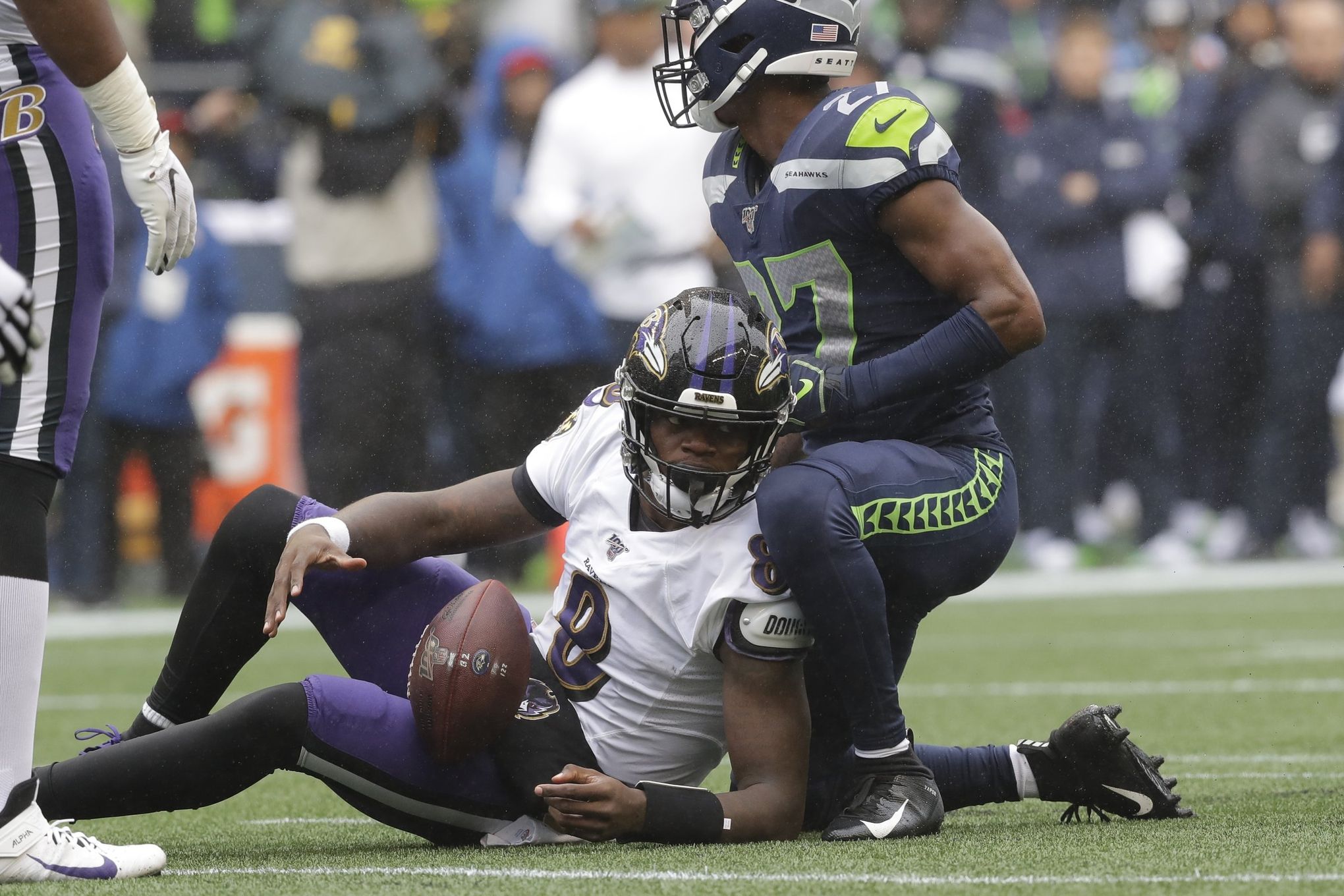 Rookie safety Marquise Blair 'pretty good' in first start for Seahawks