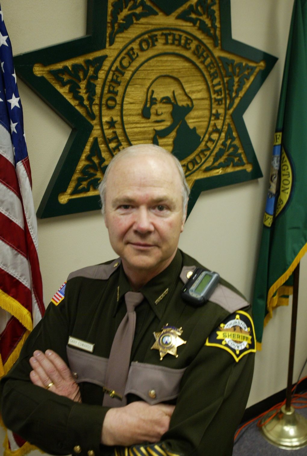 Thurston County Commissioner Gary Edwards in 2005, when he was the county’s sheriff. (Jim Bates / The Seattle Times)