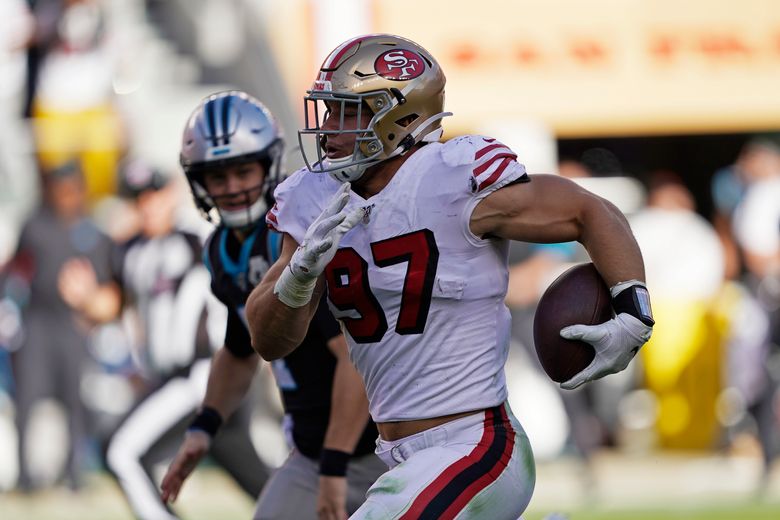 Coleman's 4 TDs lead 49ers past Panthers 51-13