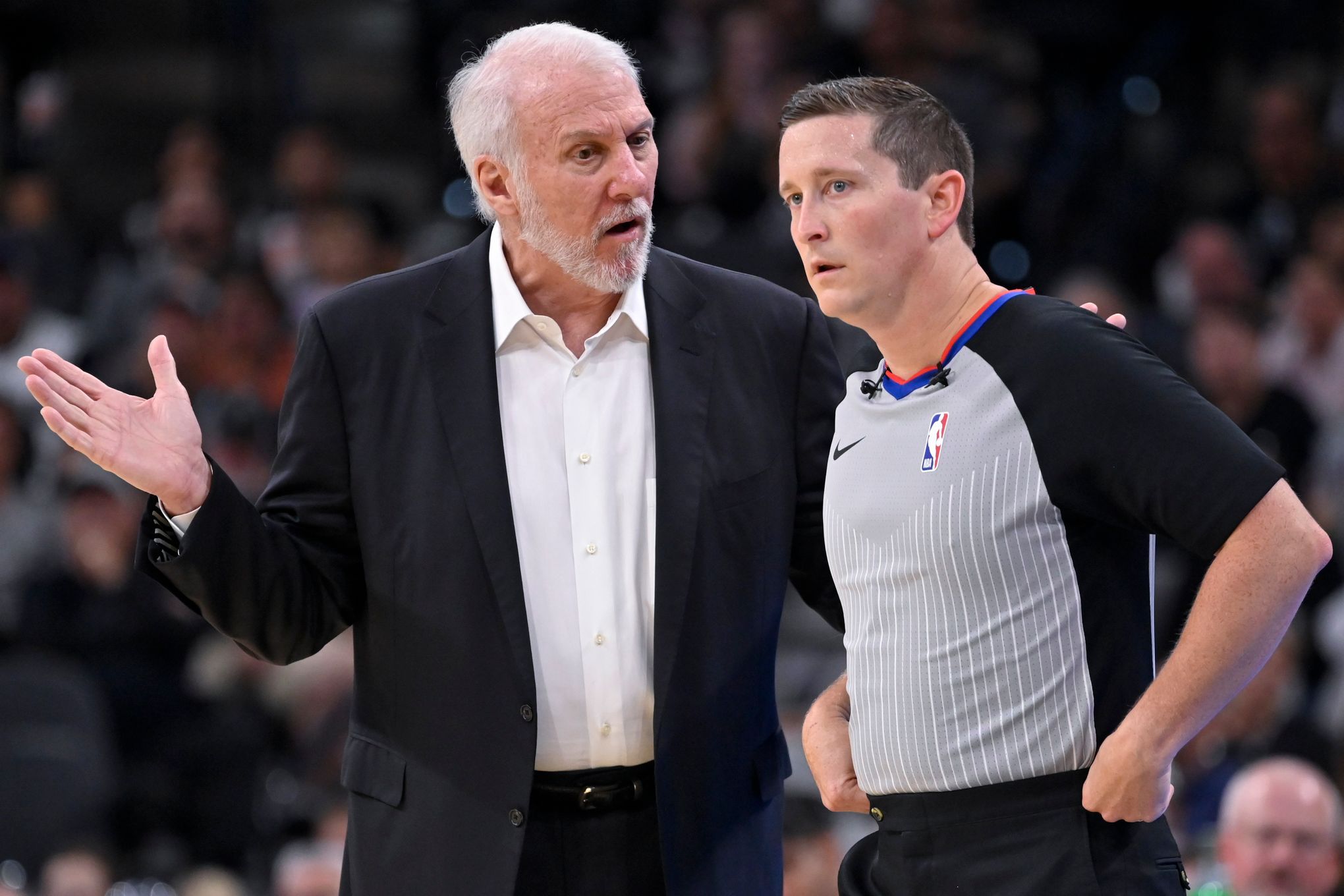 SAN ANTONIO (Feb. 28, 2019) NBA player Dejounte Murray, dons