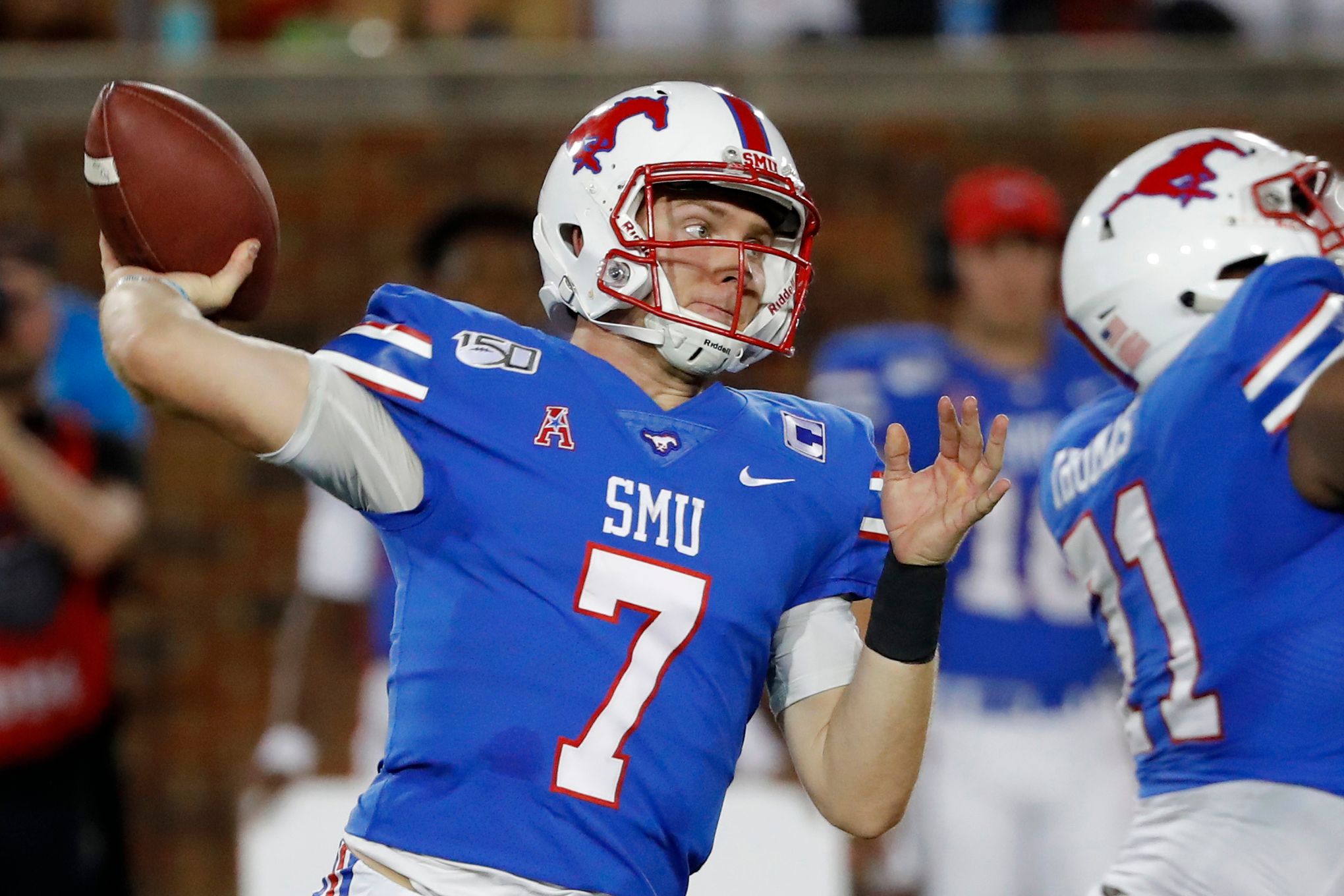 No. 19 SMU undefeated with Buechele and others who came home