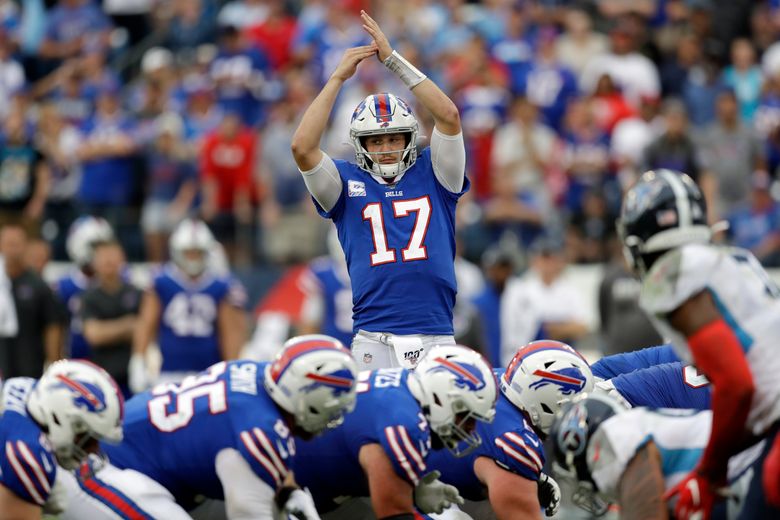 Buffalo Bills quarterback Josh Allen's second TD pass of game hits