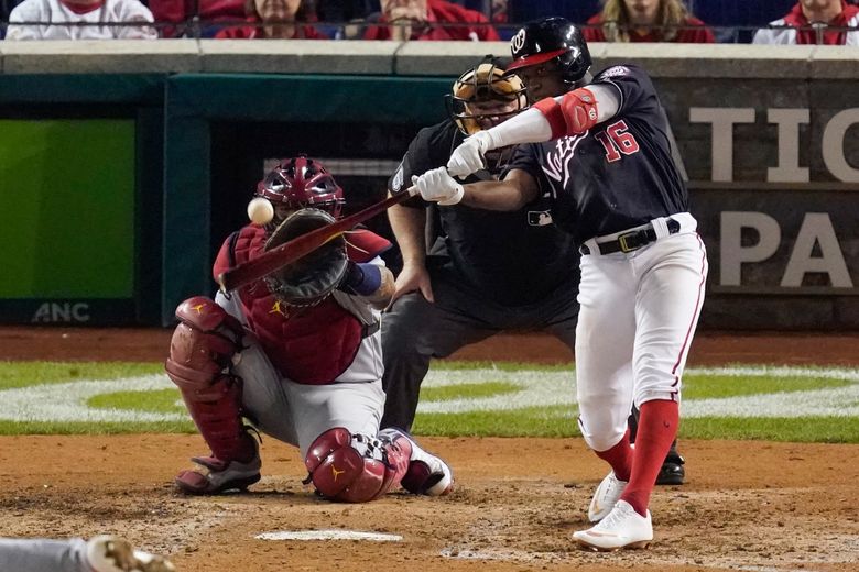 Robles homers in return to Nats' lineup in Game 3 of NLCS