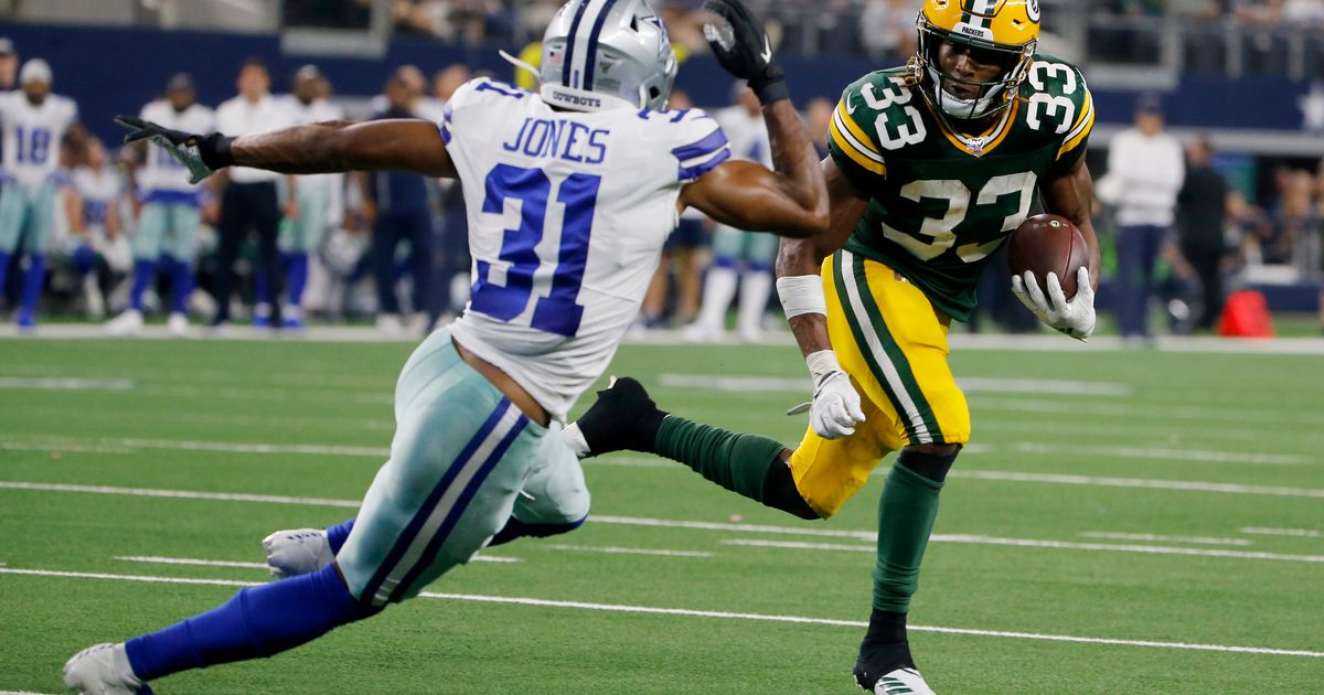 Packers' Aaron Jones fined $10,527 for taunting Cowboys' Byron Jones - ESPN