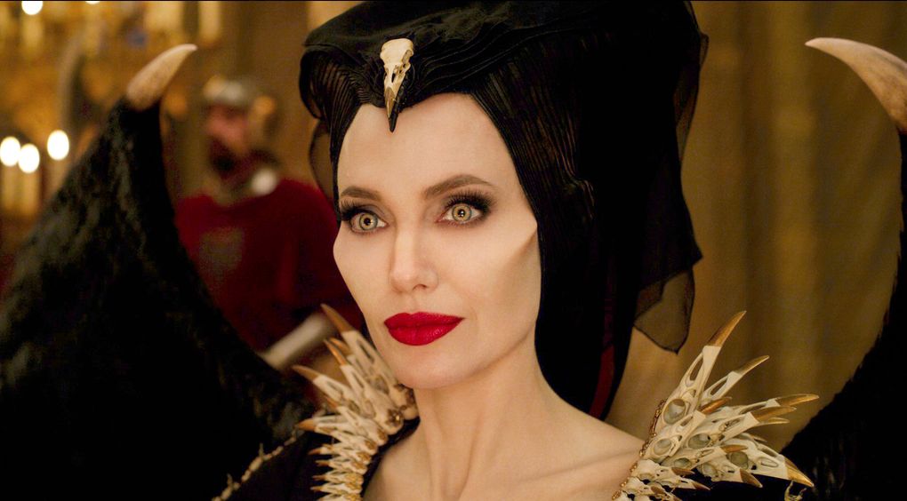 Angelina Jolie stars as the title character in “Maleficent: Mistress of Evil,” which is nominated for its achievement in makeup and hairstyling. (Disney via The Associated Press)