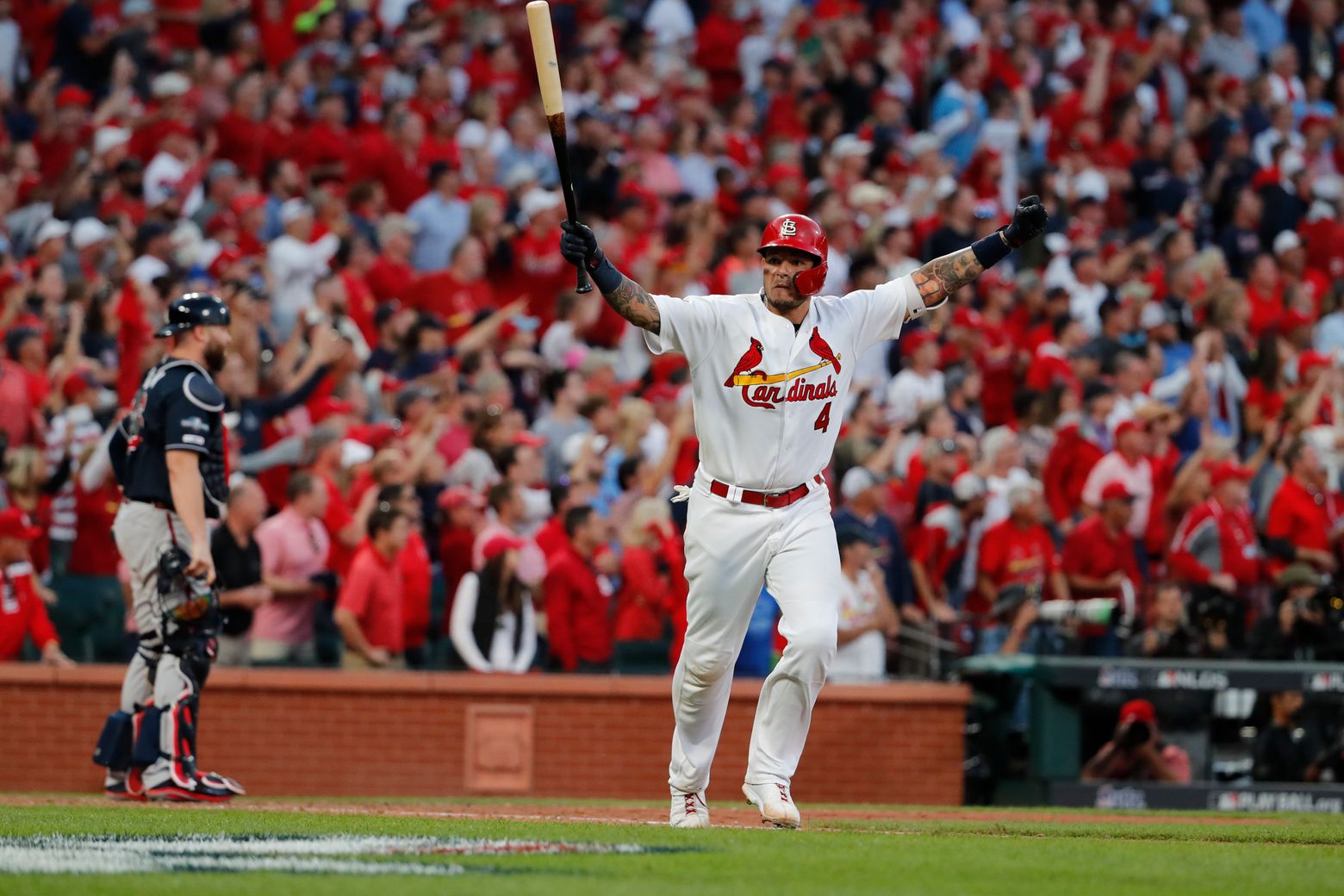 Yadier Molina wins it in 10th, as Cardinals top Braves to force Game 5 –  The Denver Post