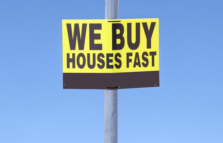 Never a good sign. A growing number of homeowners, often seniors, are being coaxed by real estate investors into selling their homes for far less than what they’re worth. (Dreamstime/TNS)