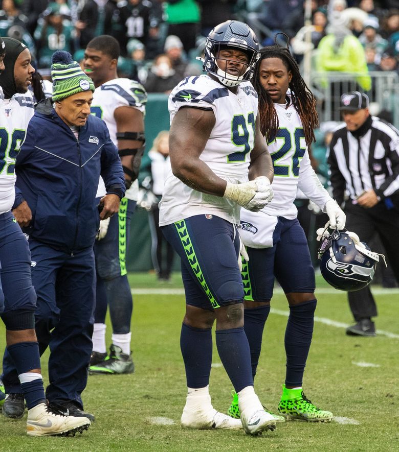 Seahawks defensive tackle Jarran Reed leaves game vs. Eagles with sprained  ankle