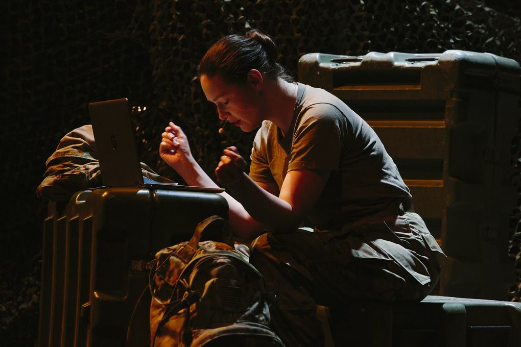 The new chamber opera “The Falling and the Rising” presents stories from active-duty soldiers and veterans. (Ziggy Mack)