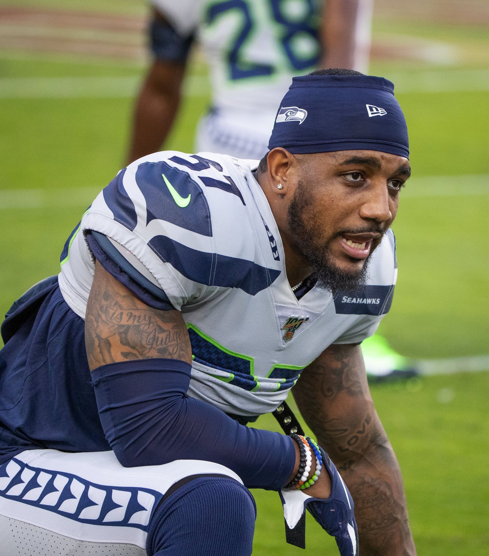 Seattle Seahawks' L.J. Collier carted off the field with leg injury 