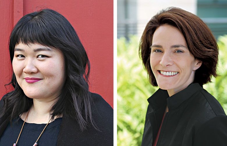 Michelle Yang (left) and Katherine Switz, shared their experiences with anxiety in the workplace — and the methods that have helped them through it. (Photos courtesy of Brenden Mendoza and The Stability Network)