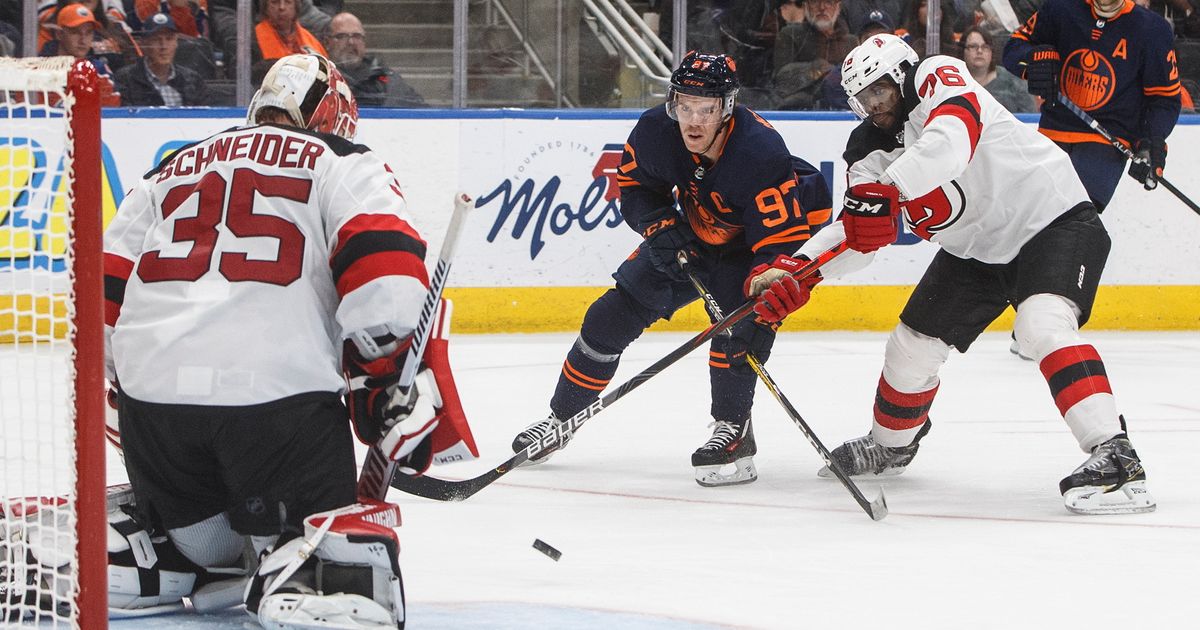 Koskinen stops 26 shots, Oilers blank Devils 4-0 | The Seattle Times
