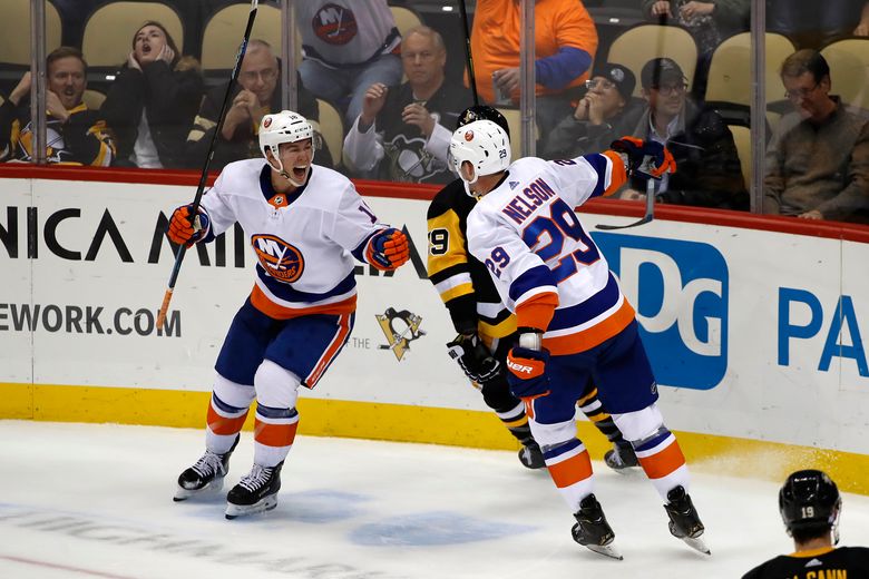 Brock Nelson, Josh Bailey, Anthony Beauvillier New York