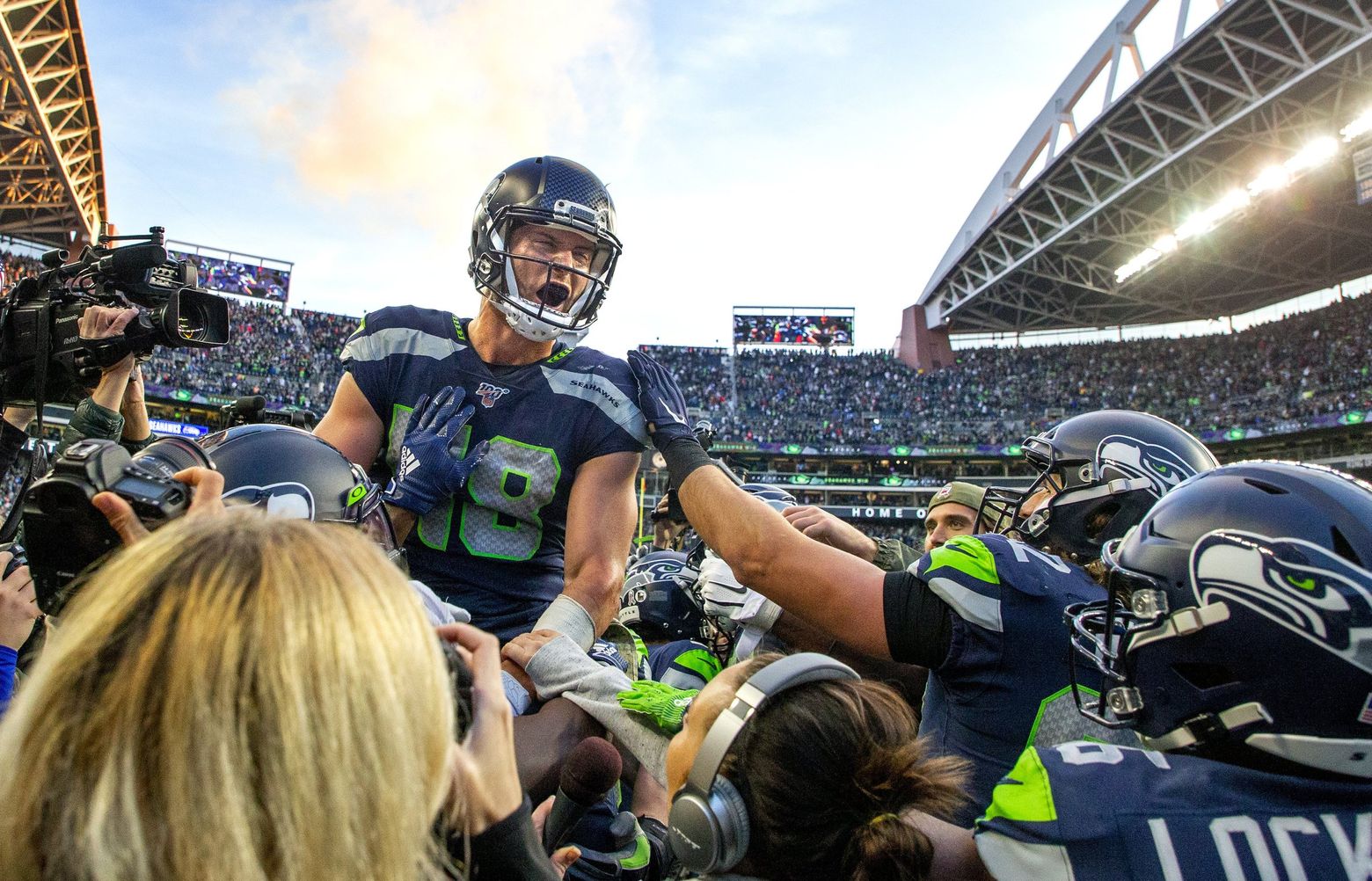 How tight end Jacob Hollister became the Seahawks' most unexpected