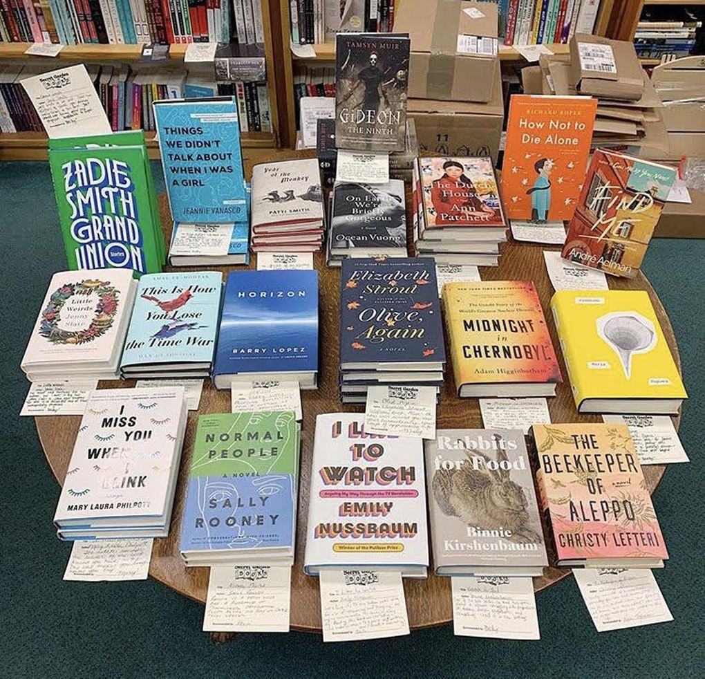Suzanne Perry, event manager at Secret Garden Books, says 2019 has continued “the sea change in the demographic shift of our Ballard neighborhood,” a change reflected in the shop’s bestseller list. (Courtesy of Secret Garden Books)
