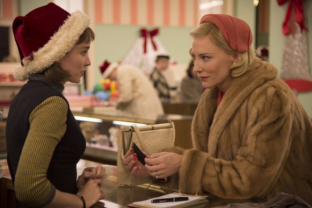 Rooney Mara and Cate Blanchett star in Todd Haynes’ “Carol,” Moira Macdonald’s favorite film of 2015. (Wilson Webb)