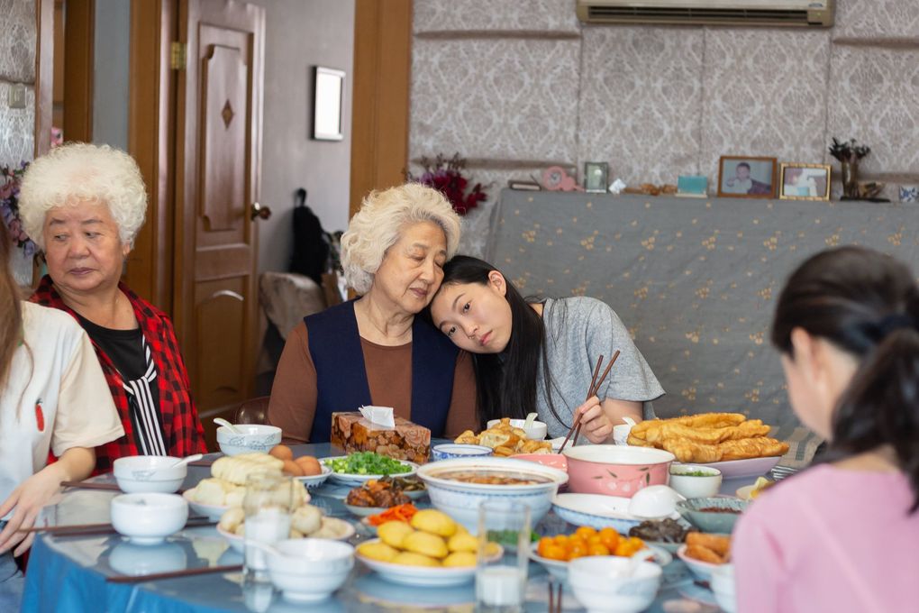 Zhao Shuzhen and Awkwafina star in Lulu Wang’s “The Farewell.” (Casi Moss / A24)