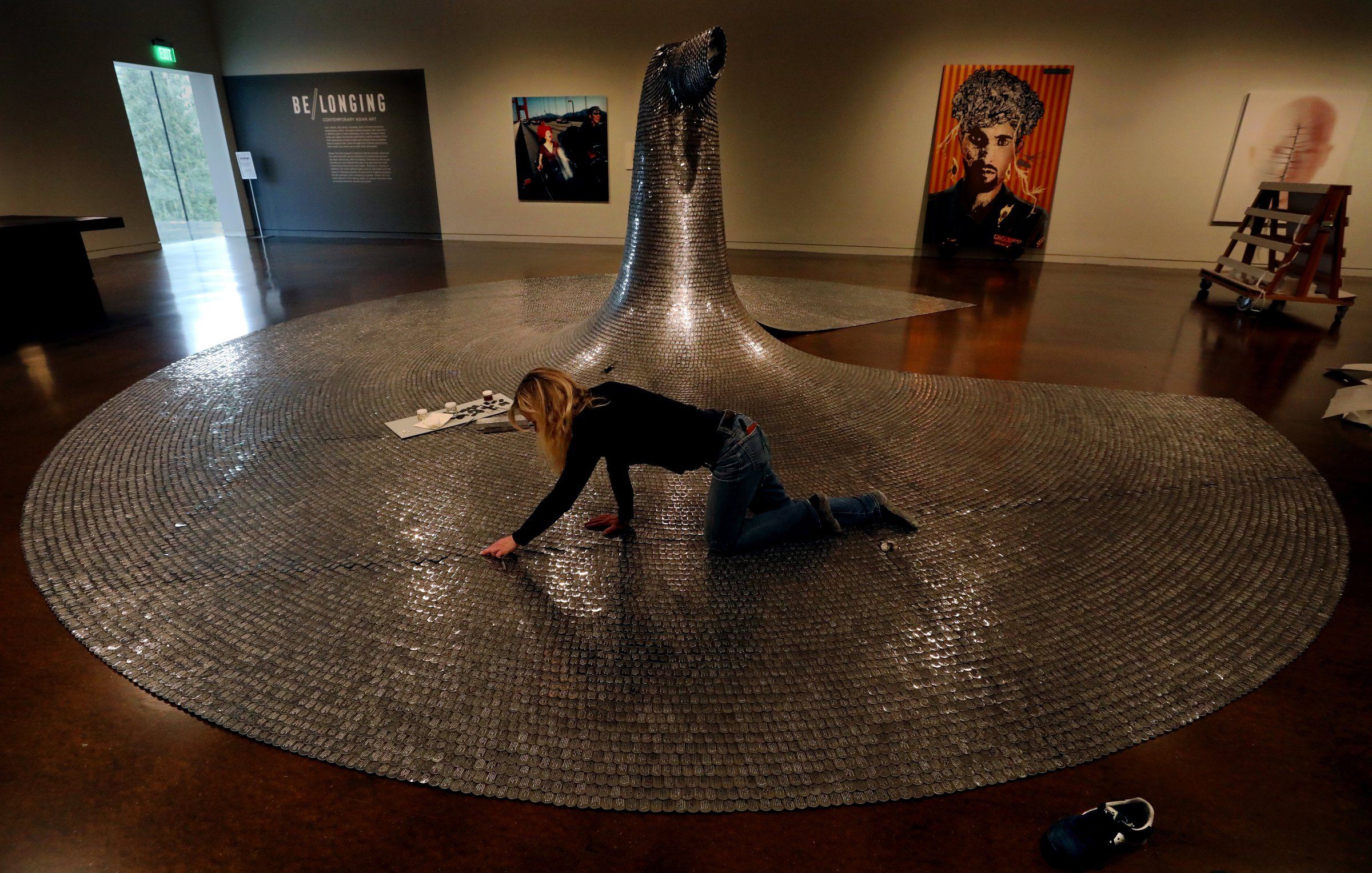 e Bowes 大皿　USA アーティスト　スミソニアン美術館 George Bowes 大皿 USA アーティスト スミソニアン美術館