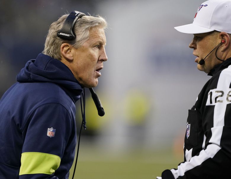 Pete Carroll gets called for penalty & ref calls the Seahawks the