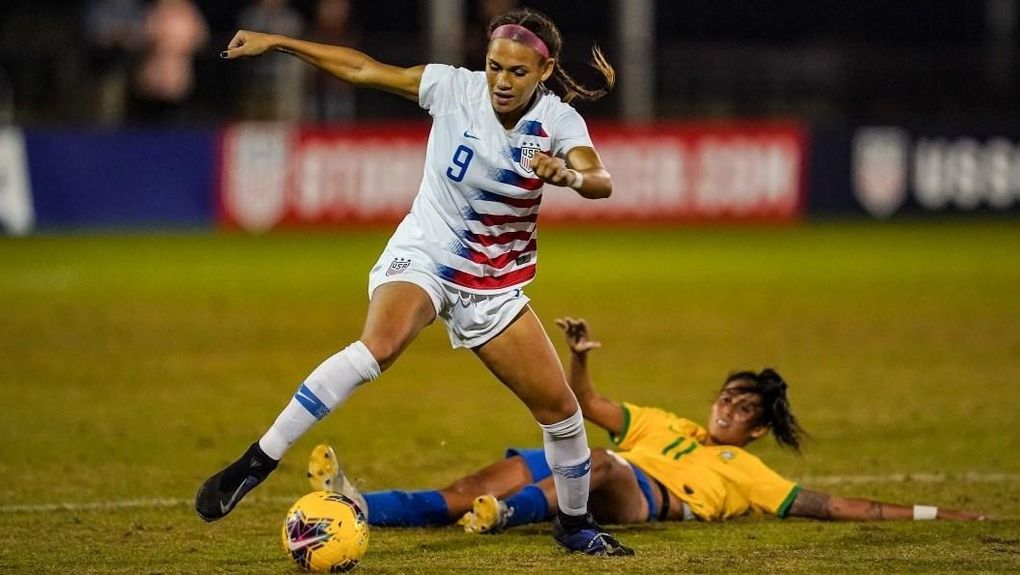 Trinity Rodman makes U.S. women's national team debut: New soccer star  earns first USWNT cap in SheBelieves Cup