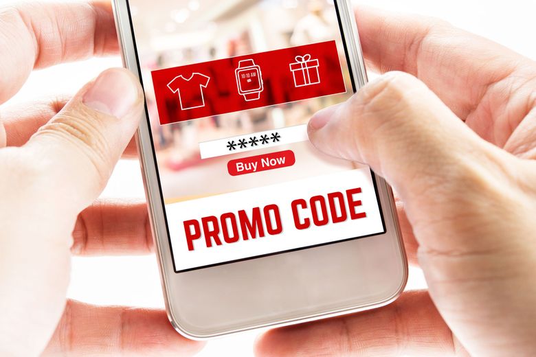 Promo code. Vector Gift Voucher with Coupon Code. Premium eGift Card  Background for E-commerce, Online Shopping. Marketing. Vector stock  illustration Stock Vector Image & Art - Alamy