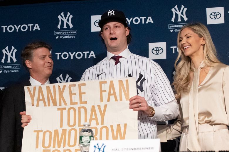 The first Gerrit Cole New York Yankees jersey has dropped