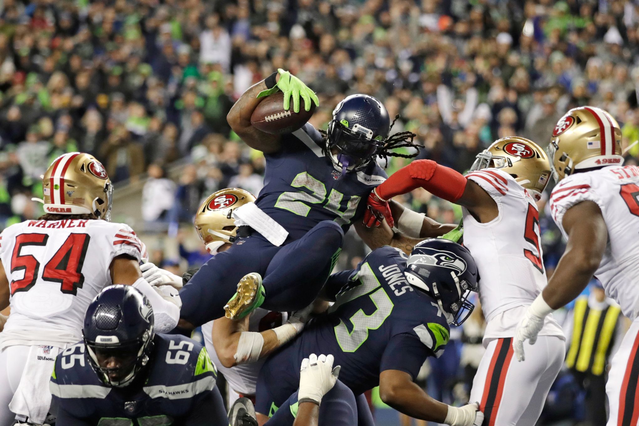 12 numbers that told the tale in the Seahawks' loss to the 49ers