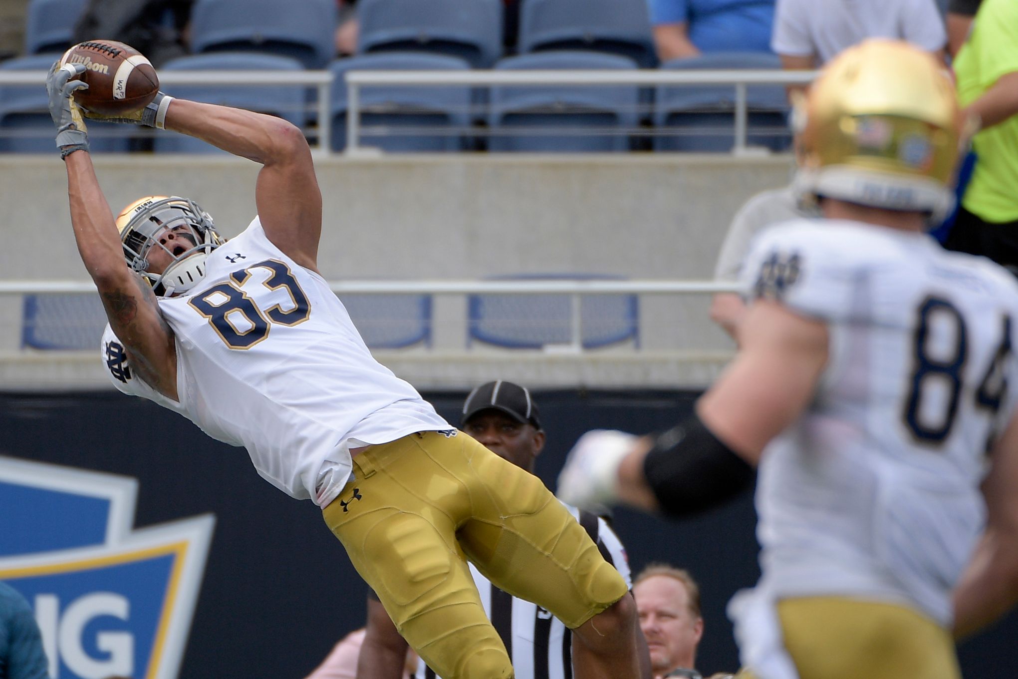 Chase Claypool ties Notre Dame football record with four TD