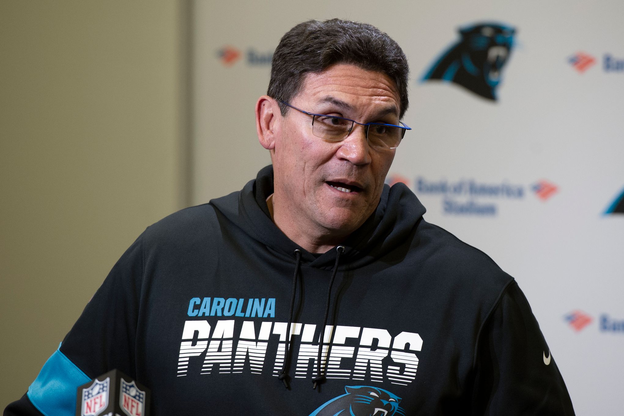 Ron Rivera Led the Panthers to a Super Bowl. The Owner Who Fired Him Wasn't  Around Then. - The New York Times