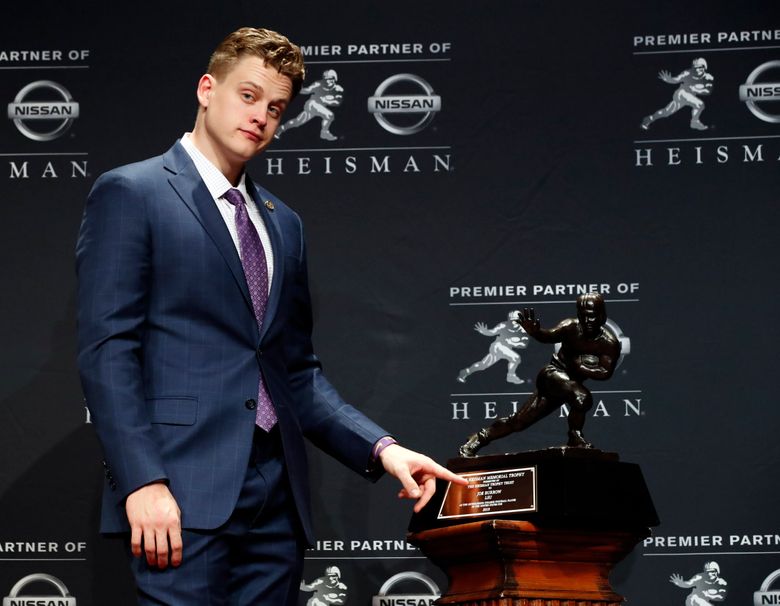 LSU QB Joe 'Burreaux' Burrow wins Heisman Trophy in landslide vote