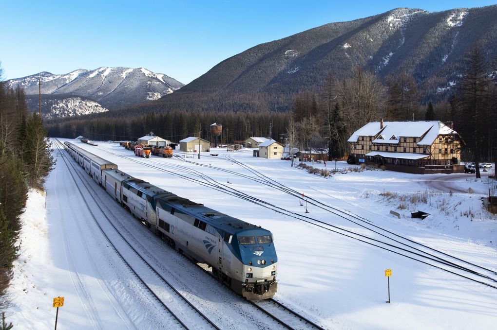 Travel with a lower carbon footprint to celebrate Earth Day, taking advantage of programs like Amtrak’s national parks program. (Justin Franz / The Flathead Beacon / The Associated Press)