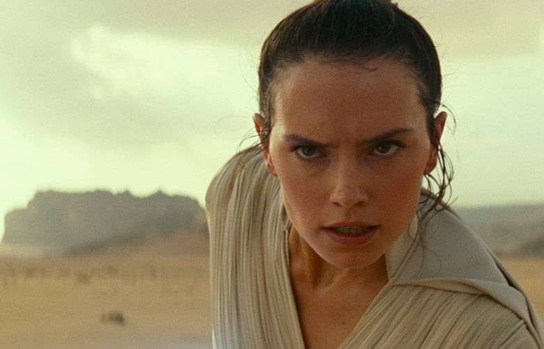 This image released by Disney/Lucasfilm shows Daisy Ridley as Rey in a scene from “Star Wars: The Rise of Skywalker.” (Disney/Lucasfilm Ltd.) CAET609 CAET609