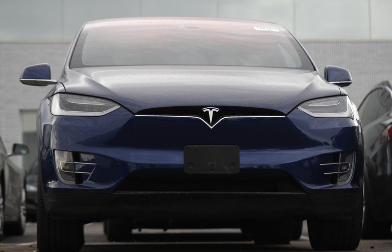  Oct. 20, 2019, photo an unsold 2019 Model X Tesla   (AP Photo/David Zalubowski, File) 