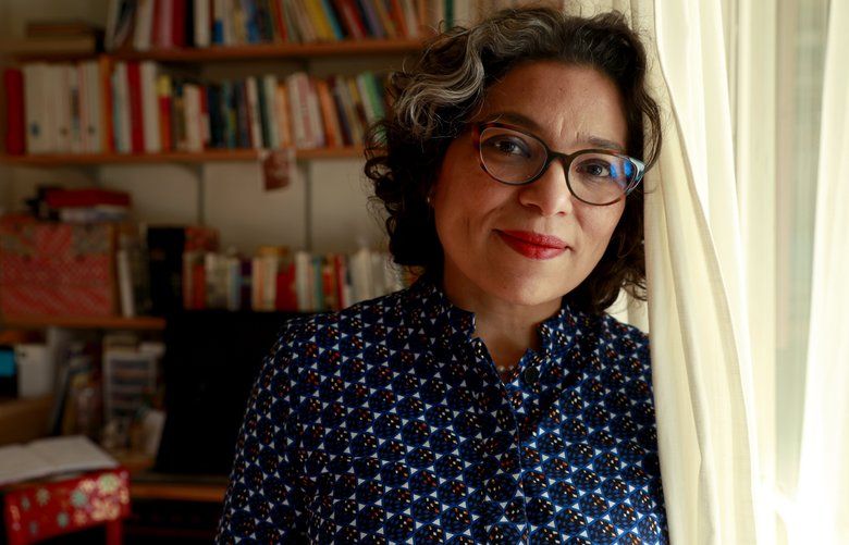 Washington State Poet Laureate Claudia Castro Luna is photographed where she writes in her home in Seattle.  212715