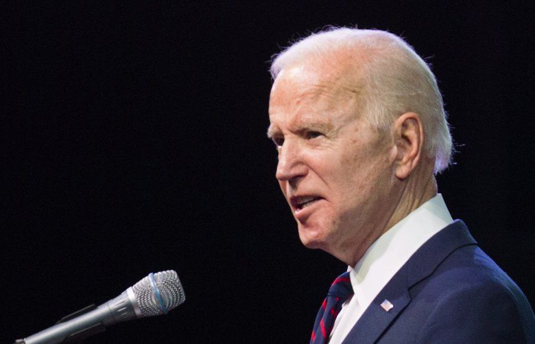 Former Vice President and presidential candidate Joe Biden speaks at the National Baptist Convention, USA, Inc. at the Arlington Convention Center in Arlington, Texas, Wednesday, Jan. 15, 2020. (Ashley Landis/The Dallas Morning News via AP) TXDAM305 TXDAM305