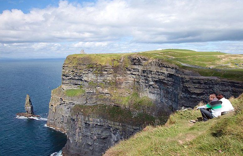 For cheaper entry and a more peaceful experience, visit the Cliffs of Moher early or late in the day. tms20200117145150