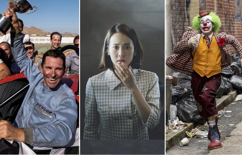 This combination photo shows scenes from six Oscar nominated films, from left, “Little Women,”  “Once Upon a Time… in Hollywood,” “Ford v. Ferrari,” “Parasite,” “Joker,” and “1917.” The Oscars will be held on Sunday, Feb. 9. (Sony/Sony/20th Century Fox/Neon/Warner Bros/Universal Pictures via AP) NYET513 NYET513