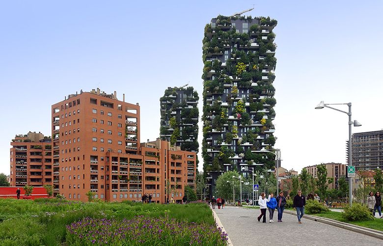Milanís redeveloped Porta Nuova neighborhood shows visitors a modern side of the city, including two tree-covered skyscrapers.