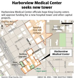 Harborview Medical Center Map New Harborview Tower Could Cost $952 Million And Rise Above I-5 | The  Seattle Times