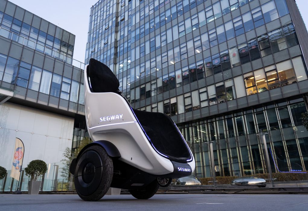 The Segway-Ninebot S-Pod is a new self-balancing people mover for malls and airports. (Segway-Ninebot)