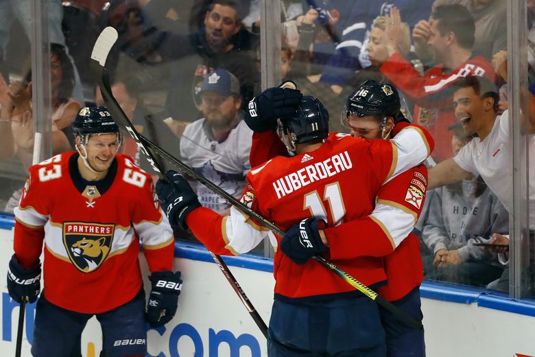 Huberdeau sets franchise points mark, Panthers over Leafs