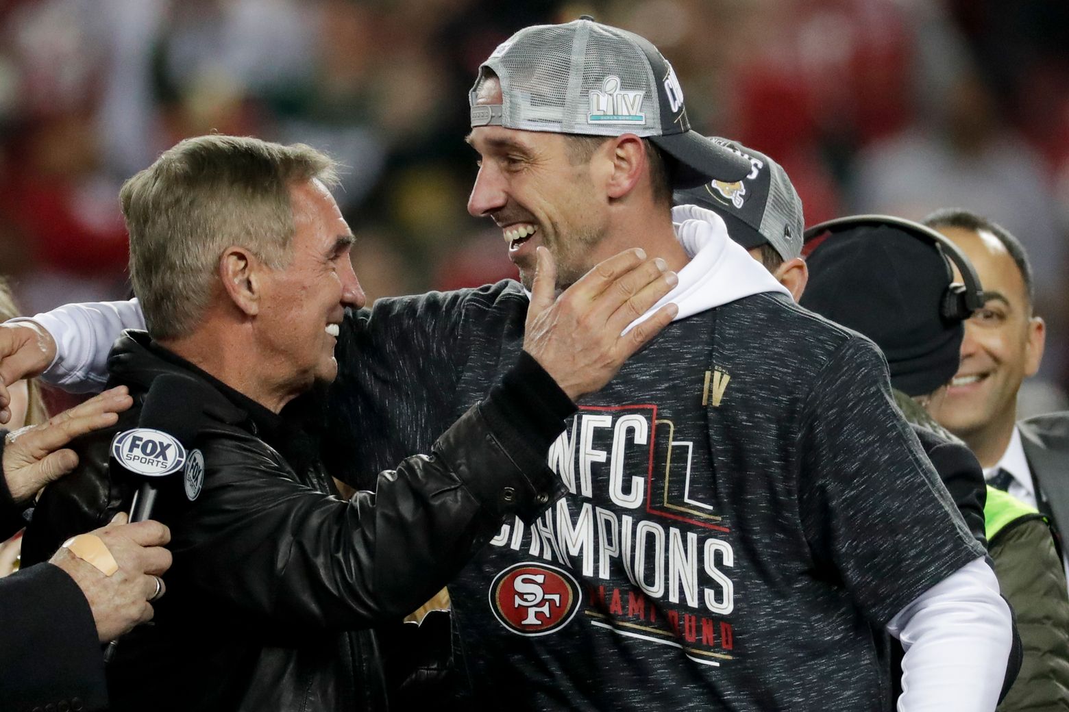 Photos: from San Francisco 49ers receive NFC Championship trophy as they  head to Super Bowl in Miami